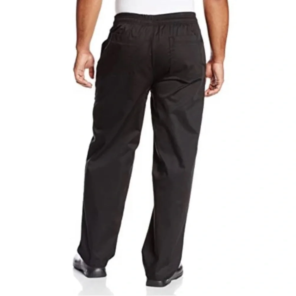 Black work pants NEW great for cooks chefs catering restaurant workers - Picture 2 of 4